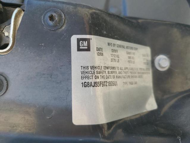 1G8AJ55F97Z180901 - 2007 SATURN ION LEVEL 2 BLUE photo 12