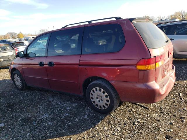 5FNRL18592B054471 - 2002 HONDA ODYSSEY LX MAROON photo 2