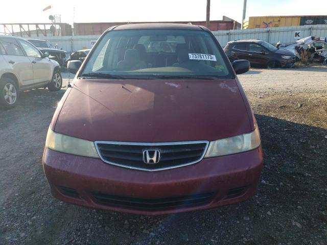 5FNRL18592B054471 - 2002 HONDA ODYSSEY LX MAROON photo 5