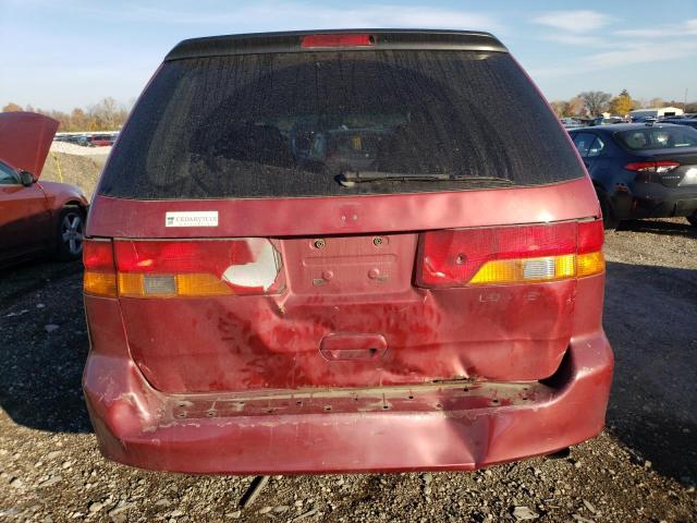 5FNRL18592B054471 - 2002 HONDA ODYSSEY LX MAROON photo 6