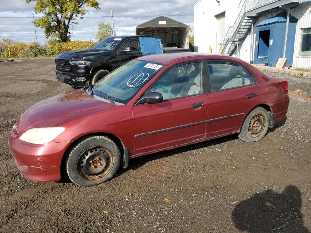 2HGES16335H007021 - 2005 HONDA CIVIC DX VP Կարմիր լուսանկար 1