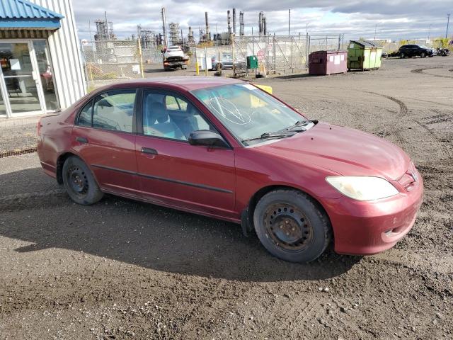 2HGES16335H007021 - 2005 HONDA CIVIC DX VP Կարմիր լուսանկար 4