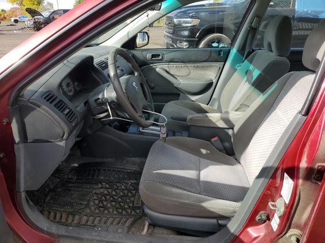 2HGES16335H007021 - 2005 HONDA CIVIC DX VP Կարմիր լուսանկար 7