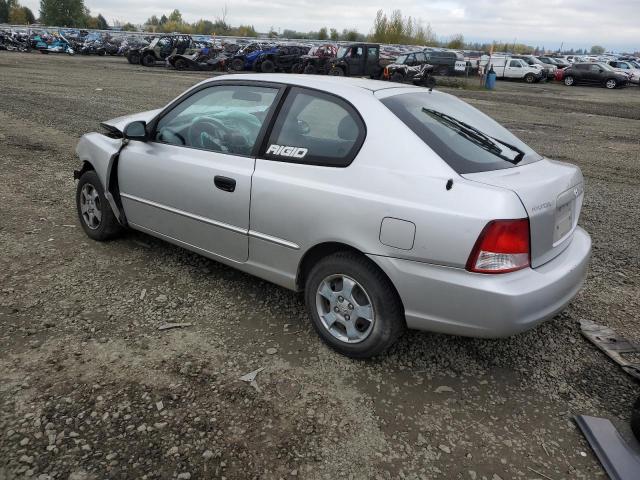 KMHCG35C92U183452 - 2002 HYUNDAI ACCENT GS SILVER photo 2