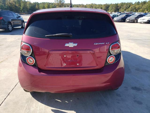 1G1JC6SH7E4131176 - 2014 CHEVROLET SONIC LT BURGUNDY photo 6