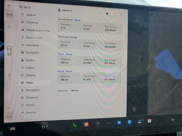 5YJSA1E5XRF542575 - 2024 TESLA MODEL S 黑色 照片 9