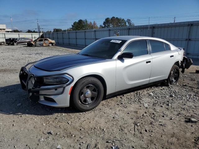 2C3CDXAT7KH621659 - 2019 DODGE CHARGER POLICE SILVER photo 1