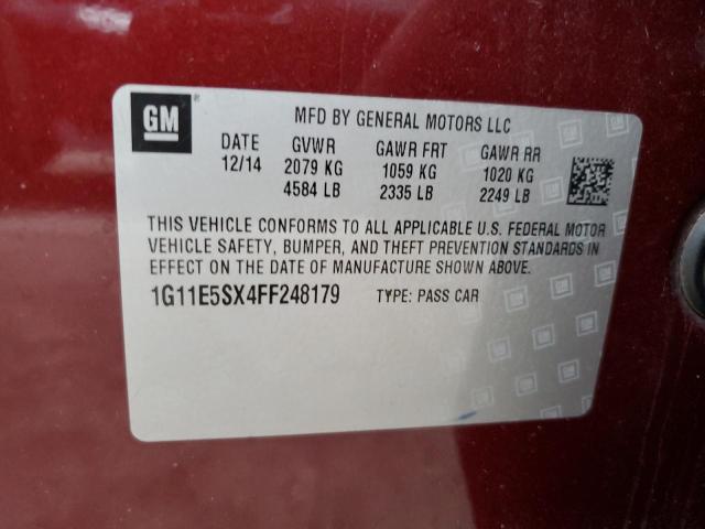 1G11E5SX4FF248179 - 2015 CHEVROLET MALIBU 2LT BURGUNDY photo 12