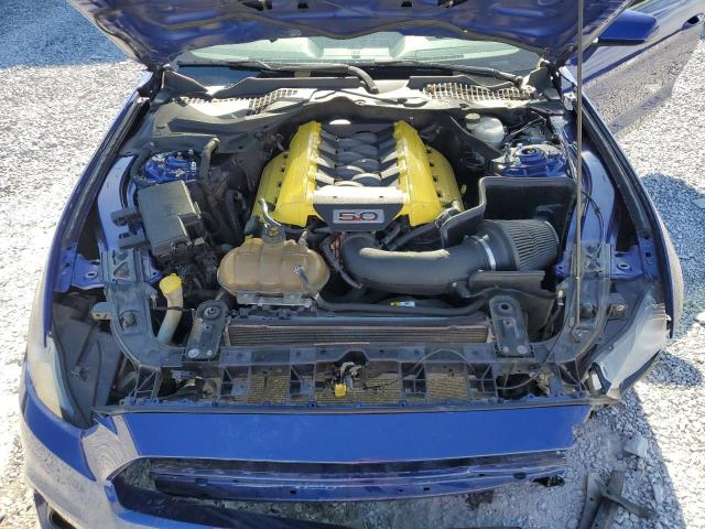 1FA6P8CF4F5412833 - 2015 FORD MUSTANG GT BLUE photo 11