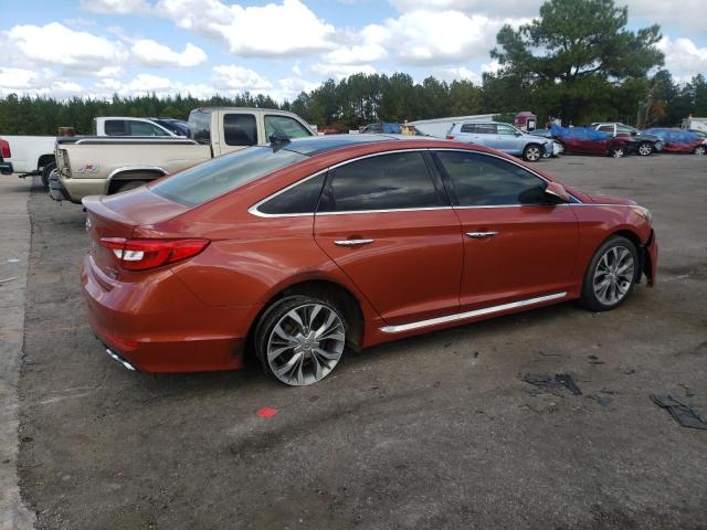 5NPE34ABXFH165506 - 2015 HYUNDAI SONATA SPORT ORANGE photo 3