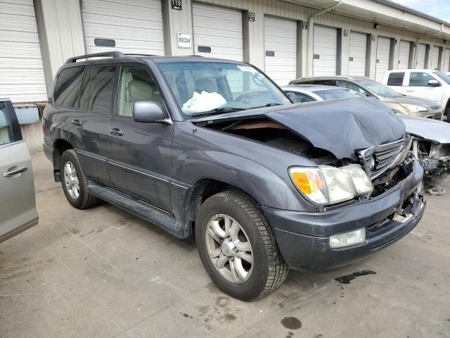 JTJHT00W054001628 - 2005 LEXUS LX 470 GRAY photo 4