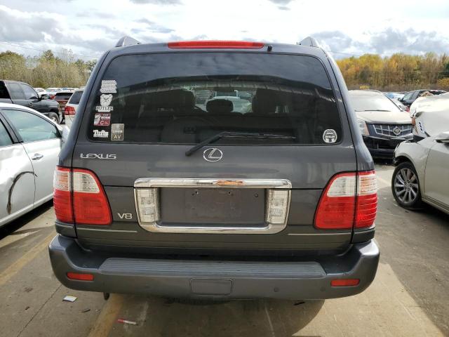 JTJHT00W054001628 - 2005 LEXUS LX 470 GRAY photo 6