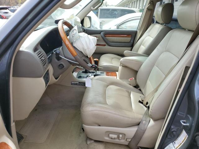 JTJHT00W054001628 - 2005 LEXUS LX 470 GRAY photo 7