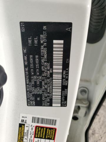 5TDGZRAHXMS056270 - 2021 TOYOTA HIGHLANDER XLE WHITE photo 14
