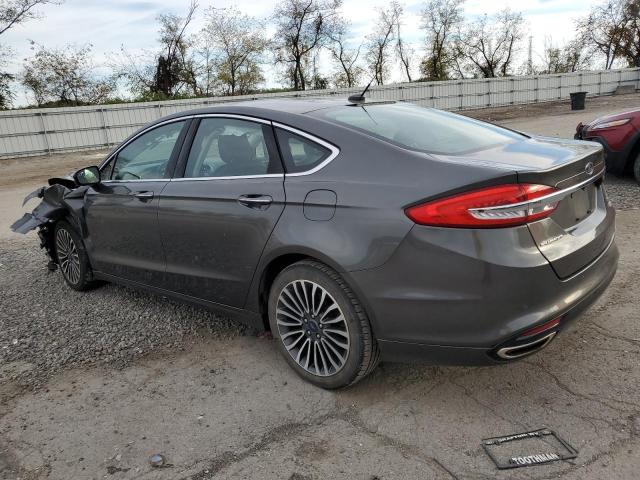 3FA6P0T95HR100631 - 2017 FORD FUSION SE CHARCOAL photo 2