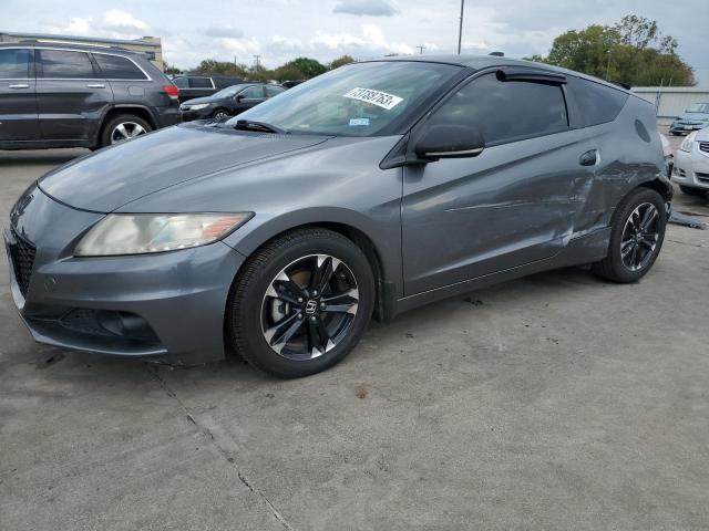 JHMZF1D69ES002642 - 2014 HONDA CR-Z EX GRAY photo 1