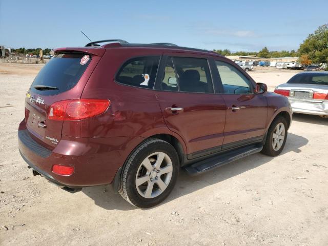 5NMSH13E99H280710 - 2009 HYUNDAI SANTA FE SE BURGUNDY photo 3