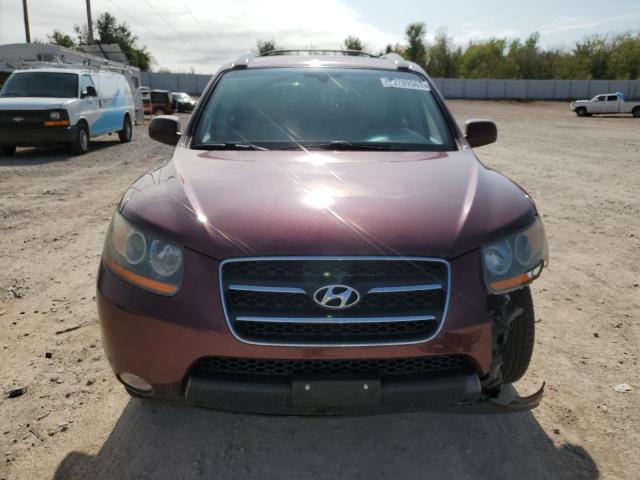 5NMSH13E99H280710 - 2009 HYUNDAI SANTA FE SE BURGUNDY photo 5