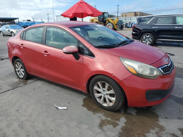 KNADN4A32E6325527 - 2014 KIA RIO EX RED photo 4