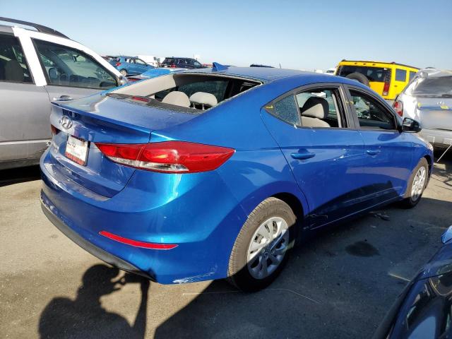 5NPD74LF4HH101075 - 2017 HYUNDAI ELANTRA SE BLUE photo 3