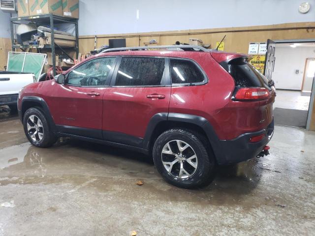 1C4PJMBSXEW174213 - 2014 JEEP CHEROKEE TRAILHAWK RED photo 2