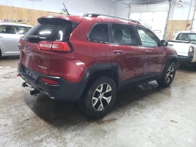1C4PJMBSXEW174213 - 2014 JEEP CHEROKEE TRAILHAWK RED photo 3