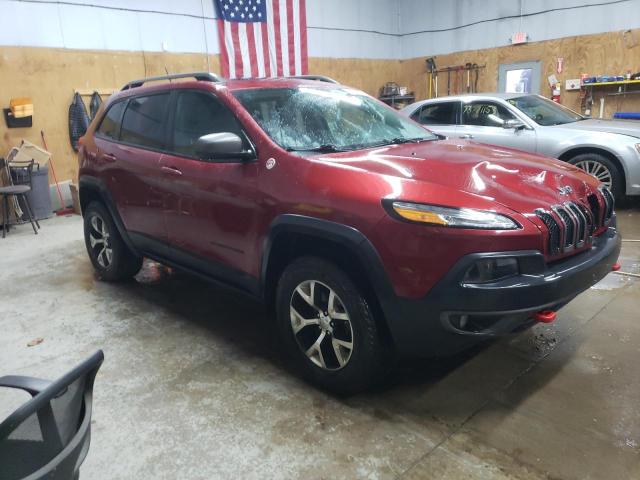 1C4PJMBSXEW174213 - 2014 JEEP CHEROKEE TRAILHAWK RED photo 4