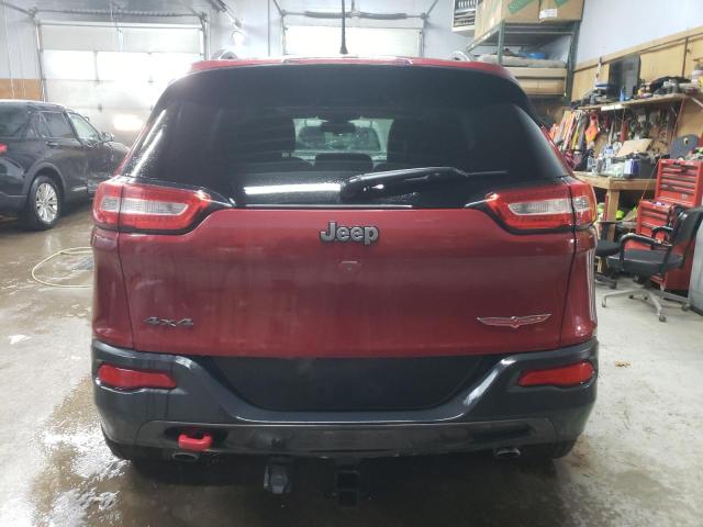 1C4PJMBSXEW174213 - 2014 JEEP CHEROKEE TRAILHAWK RED photo 6