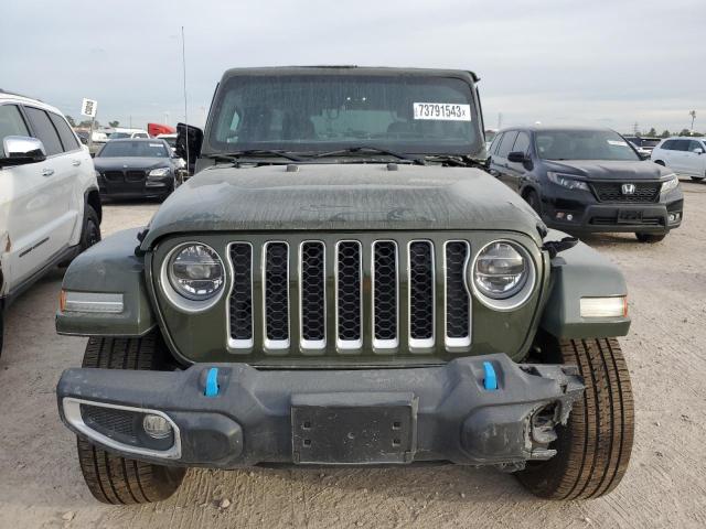 1C4JJXP65NW178429 - 2022 JEEP WRANGLER U SAHARA 4XE GREEN photo 5