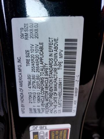 5J8TC1H65LL008411 - 2020 ACURA RDX A-SPEC BLACK photo 12