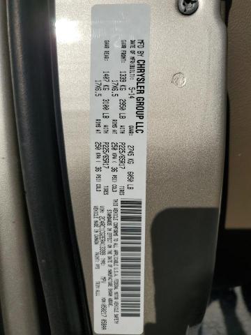 2C4RC1CG2ER413399 - 2014 CHRYSLER TOWN & COU TOURING L TAN photo 13