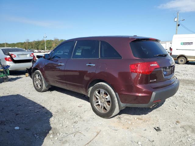 2HNYD28427H521487 - 2007 ACURA MDX TECHNOLOGY BURGUNDY photo 2