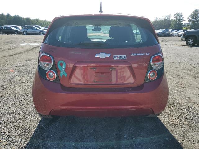 1G1JC6SG7D4174549 - 2013 CHEVROLET SONIC LT RED photo 6