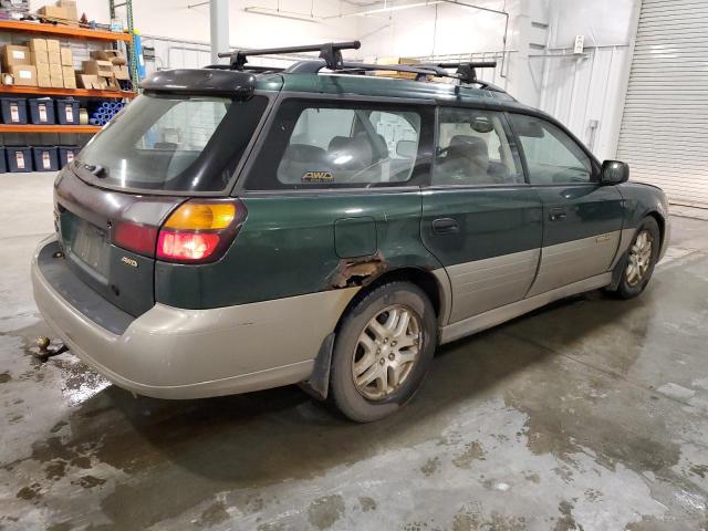 4S3BH675127638077 - 2002 SUBARU LEGACY OUTBACK AWP GREEN photo 3