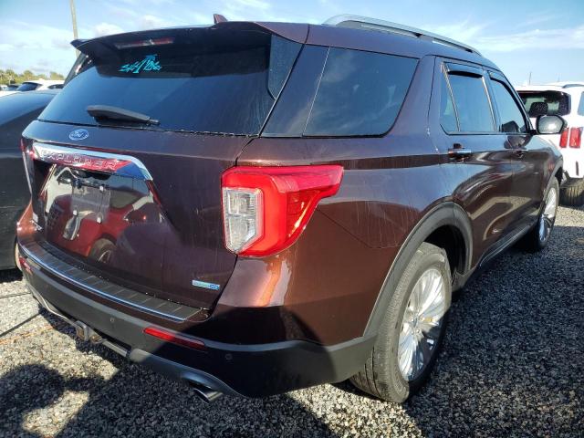 1FMSK8FHXLGB05747 - 2020 FORD EXPLORER LIMITED BURGUNDY photo 3