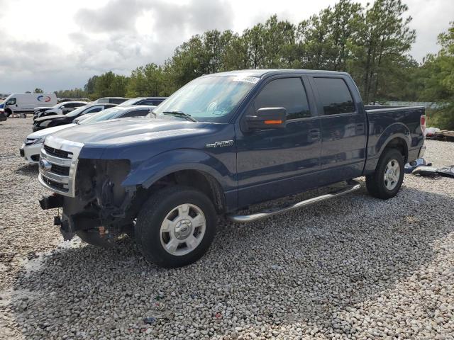 1FTFW1CF3EFD08721 - 2014 FORD F150 SUPERCREW BLUE photo 1