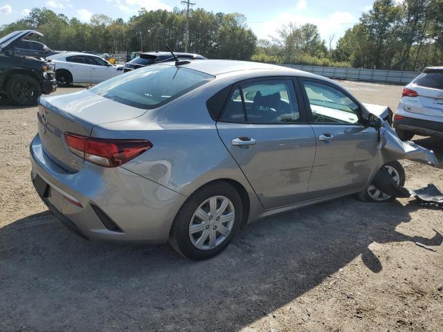 3KPA24AD2ME379684 - 2021 KIA RIO LX SILVER photo 3