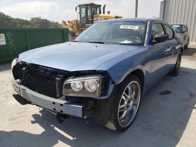 2B3KA43G87H869779 - 2007 DODGE CHARGER SE BLUE photo 2