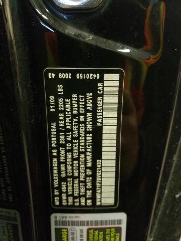 WVWFA71F79V021432 - 2009 VOLKSWAGEN EOS LUX 黑色 照片 12