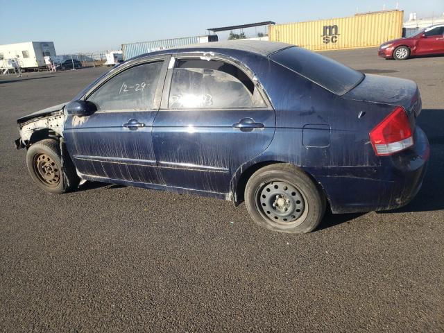 KNAFE121585493791 - 2008 KIA SPECTRA EX BLUE photo 2