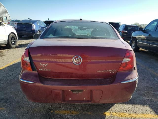 2G4WC582591270875 - 2009 BUICK LACROSSE CX RED photo 6