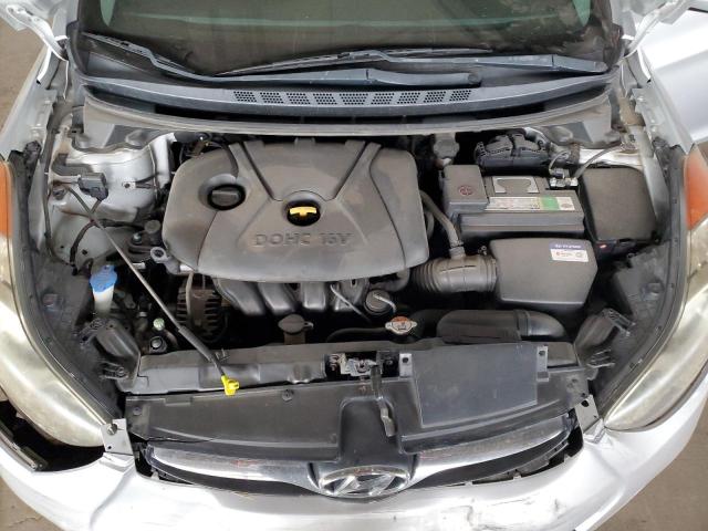 KMHDH4AE2CU334132 - 2012 HYUNDAI ELANTRA GLS SILVER photo 11