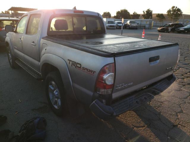 5TFJU4GN0FX074679 - 2015 TOYOTA TACOMA DOUBLE CAB PRERUNNER SILVER photo 2