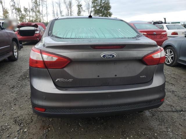 1FAHP3H21CL279781 - 2012 FORD FOCUS SEL GRAY photo 6