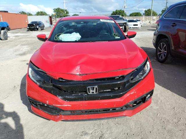 2HGFC2F82MH500920 - 2021 HONDA CIVIC SPORT 红色 照片 5