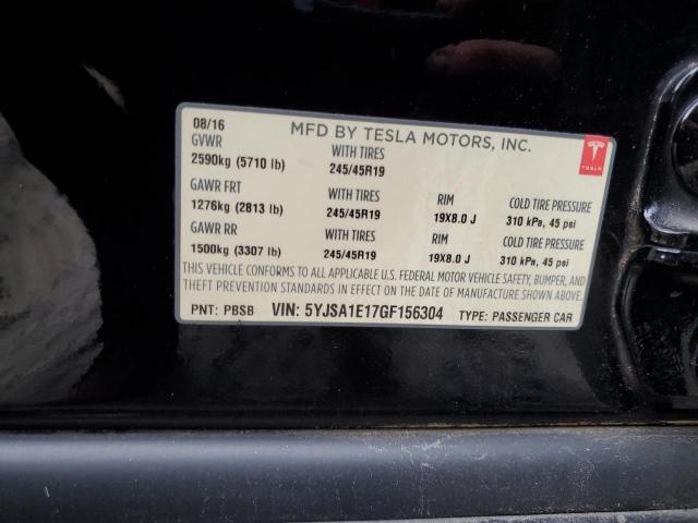 5YJSA1E17GF156304 - 2016 TESLA MODEL S Qara foto 13