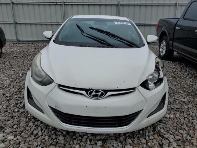 5NPDH4AE8EH483176 - 2014 HYUNDAI ELANTRA SE WHITE photo 5