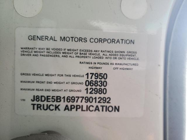 J8DE5B16977901292 - 2007 GMC 5500 W55042 WHITE photo 12