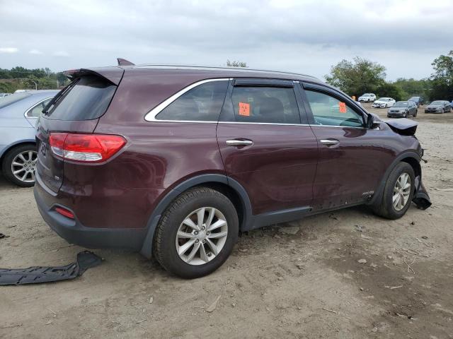 5XYPGDA38HG191263 - 2017 KIA SORENTO LX BURGUNDY photo 3