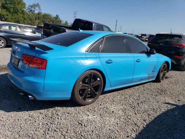 WAUD2AFD4DN019331 - 2013 AUDI S8 QUATTRO BLUE photo 3